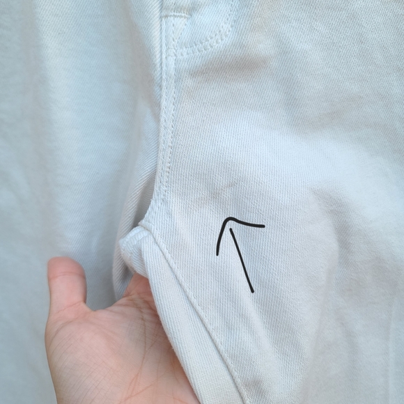 Good American | Good Classic High Waist Straight Leg Jeans in Bone011 NEW - Picture 5 of 12